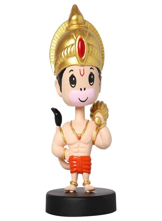 omuda Super Hero Action Figure Limited Edition Bobblehead with Car Holder for Car Dashboard, Office Desk & Study Table (Hanuman) - Image 1